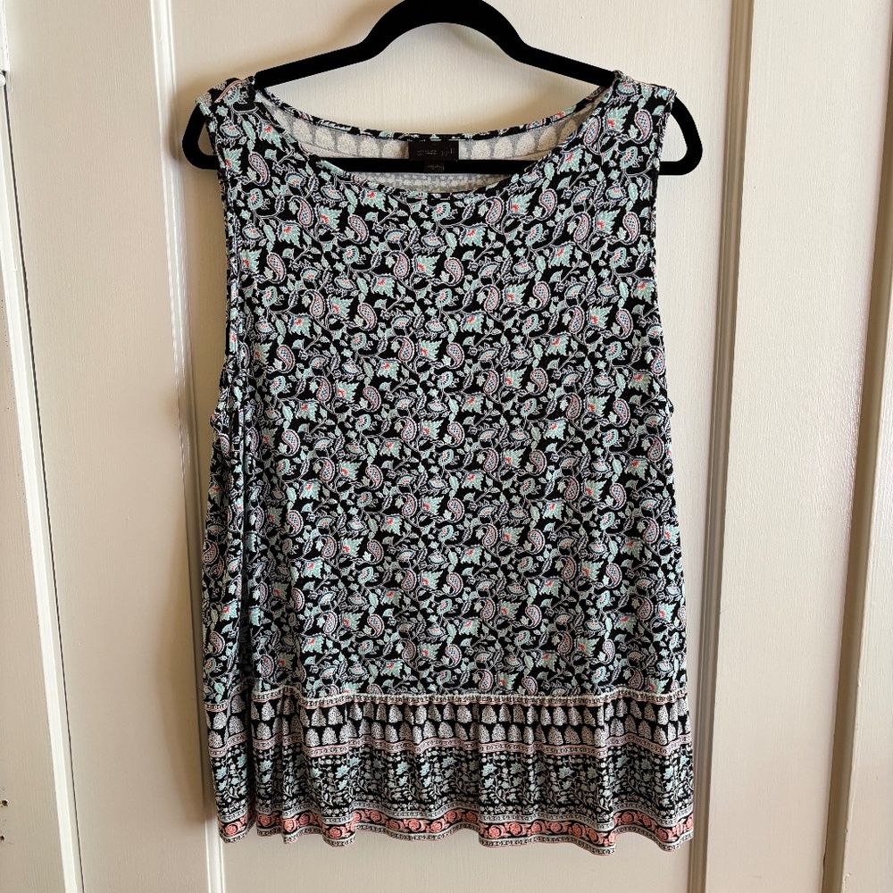 J Jill patterned sleeveless top
